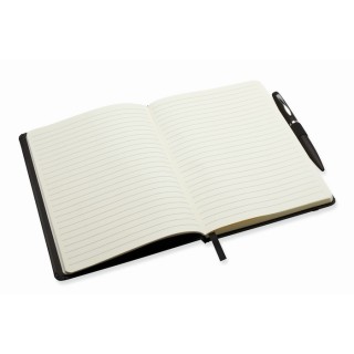 Libreta A5 con bolígrafo tapa dura publicitaria